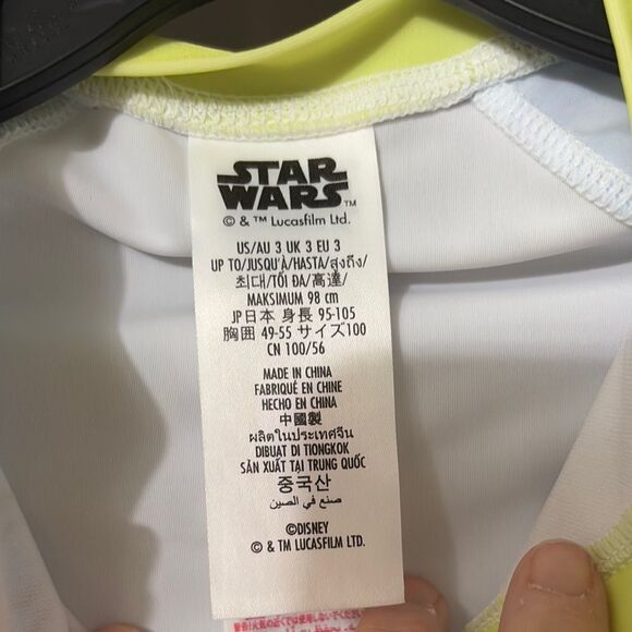 Star Wars Kids Swim Shirt - Blue and White Super Cute! - Picture 2 of 5